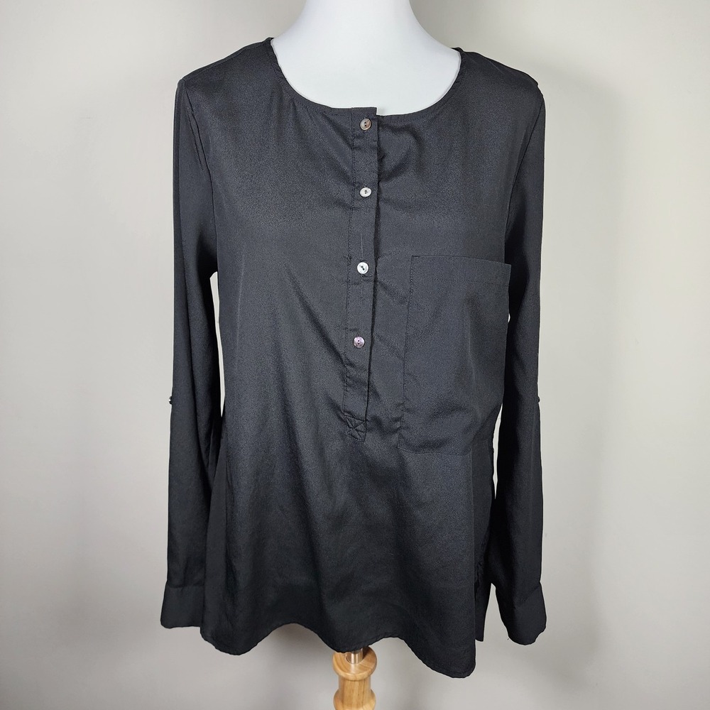 Joe Flowy Blouse Womens Medium Goth Whimsigoth Shirt‎ Office Formal Career Work